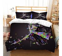 NIOYNJIS Copertina trapunta kit,universale per tutte le stagioni. Copritura trapunta di nozze,morbida e confortevole,Donna sexy che balla affascinante spettacolo teatrale signora con gonn,200x228cm