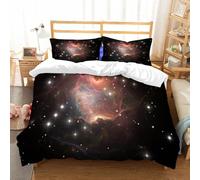 NIOYNJIS Copertina trapunta kit,universale per tutte le stagioni. Copritura trapunta di nozze,morbida e confortevole,Costellazione, complesso sopra lo spazio esterno Fenomeno di supernova,228x264cm