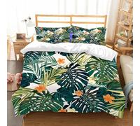 NIOYNJIS Copertina trapunta kit,universale per tutte le stagioni. Copritura trapunta di nozze,morbida e confortevole,Modello hawaiano colorato estivo senza soluzione di continuità con pia,200x228cm