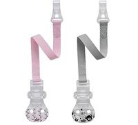 nip Catenella portaciuccio con ganci, set da 2 pezzi, per ciuccio con anello, made in Germany