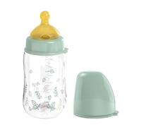 nip Cherry - Bottiglia a collo largo con tettarella in lattice di gomma naturale, anti-colica, misura S & M, 260 ml, colore: Turchese