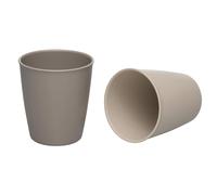nip Eat Green Ecoo, tazza per bambini e bambini dai 12 mesi in su, senza melamina, per microonde e lavastoviglie, 2 pezzi, grigio