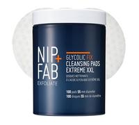 Nip+Fab Dischetti Esfolianti Notte, 5% Acido Glicolico, XXL, 100 Pezzi | Trattamento Peeling AHA BHA, Formula Con Acido Salicilico E Lattico, Rinnovamento Cutaneo, Idratazione Con Acido Ialuronico