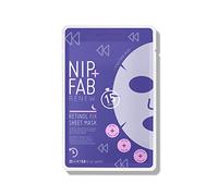Nip + Fab Retinol Fix, Maschera in fogli con Retinolo, Acqua di Cocco, Edelweiss, Maschera Viso Gel Idratante, Riduzione dei Pori, 25 ml