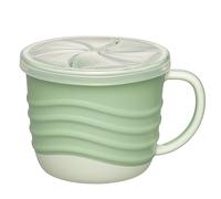 nip - Snackbox 2in1 | dai 9 mesi in su | Bicchiere snack ergonomico e resistente con coperchio, realizzato con oltre il 90% di materie prime rinnovabili. | 250 ml | verde