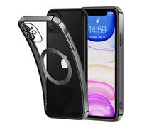 Niphabe Custodia protettiva per fotocamera per iPhone 11, senza galvanizzazione, senza ingiallimento, per iPhone 11, sottile, in silicone, per ragazze, colore: nero