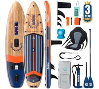 Niphean (Extra Grande) Tavola SUP Gonfiabile per 2+1 Persone/Famiglia, Stand Up Paddle Board con (Facile per Principianti) StabilTrac Pinna, Custodia Impermeabile, SUP Gonfiabile Adulti, Idee Regalo