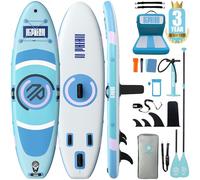 Niphean Tavola SUP Gonfiabile Adulti, SUP Gonfiabile da 305 cm con ala Balanced per Principianti E Accessori Resistenti, Stand up Paddle Gonfiabile per Adulti, Paddle Board Multifunzione per Yoga