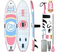 Niphean Tavola SUP Gonfiabile Adulti, SUP Gonfiabile da 305 cm con ala Balanced per Principianti E Accessori Resistenti, Stand up Paddle Gonfiabile per Adulti, Paddle Board Multifunzione per Yoga