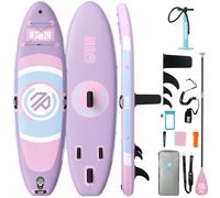 Niphean Tavola SUP Gonfiabile Adulti, SUP Gonfiabile da 305cm con ala Balanced per Principianti E Accessori Resistenti, Stand up Paddle Gonfiabile per Adulti, Paddle Board Multifunzione per Yoga, Rosa