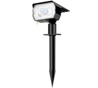 nipify Faretti Solari da Giardino con Sensore di Movimento, [56LED/3 Modes] Lampade da Giardino Potenti Impermeabile Luci Solari Esterno per Cortile Vialetto (Bianco Freddo)