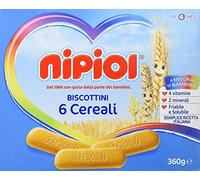 Nipiol - Biscottini 6 Cereali, 2 Minerali, 4 Vitamine - 360 g pacco 12pz