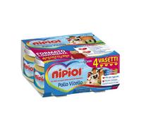 Nipiol Omogeneizzati Carne Pollo e Vitello Offerta 12 vasetti da 80gr