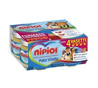 Nipiol Omogeneizzati Carne Pollo e Vitello Offerta 12 vasetti da 80gr