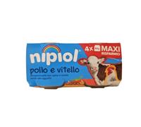 Nipiol omogeneizzato pollo e vitello 4 vasetti da 80g
