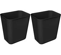 Nipogear Cestino per rifiuti efficiente, da 3 litri, adatto sotto la scrivania, cucina, casa, ufficio (colore nero, 3 galloni-2 pezzi)