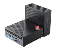 NiPoGi AM06 PRO Mini PC АMD Ryzen 5 5500U (6C/12T, fino a 4,0 GHz), 16 GB DDR4 512 GB M.2 SSD Mini Desktop Computer Dual LAN, HDMI+DP+Type-C 4K UHD Triple Display/Dual WiFi per giochi/ufficio/HTPC