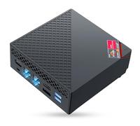 NiPoGi AM06 PRO Mini PC Ryzen 7 6800H (Fino a 4,7 GHz), 32GB DDR5 RAM 512GB M.2 NVMe SSD Mini Computer WIN-11 PRO,WiFi 6/BT 5/Dual LAN,HDMI 2.0+DP+Type-C 4K@60Hz Triplo Display,Micro PC per Ufficio