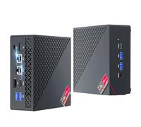 NiPoGi AM06 PRO Mini PC Ryzen 7 6800H (Fino a 4,7 GHz), 32GB DDR5 RAM 512GB M.2 NVMe SSD Mini Computer WIN-11 PRO,WiFi 6/BT 5/Dual LAN,HDMI 2.0+DP+Type-C 4K@60Hz Triplo Display,Micro PC per Ufficio