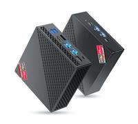 NiPoGi AM06PRO Mini PC,АMD Ryzen 7 5825U 32GB DDR4(Defeat 5700U, Fino a 4,5 GHz), 512GB M.2 SSD Mini Computer WIFI 6, BT 5.2, Dual-LAN, DP/HDMI 2.0/Type-C 4K UHD Triple Display, Micro PC WIN-11 PRO