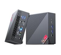 NiPoGi AM06Pro Mini PC Ryzen 7 5700U (8C/16T, Fino a 4,3 GHz),16GB DDR4 512GB M.2 SSD Mini Computer Desktop WIN-11 PRO,WiFi 6/BT 5/Dual LAN,4K@60Hz Triplo Display HDMI+DP+Type-C,Micro PC Ufficio