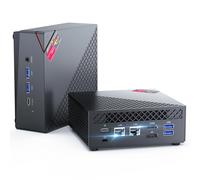 NiPoGi AM06PRO Mini PC,АMD Ryzen 7 5825U (Meglio di 5700U/5560U, Fino a 4,4 GHz),16GB DDR4 512GB M.2 SSD Mini Computer WIFI 6, BT 5.2, Dual-LAN, DP/HDMI 2.0/Type-C 4K@60Hz Triple Display Micro PC