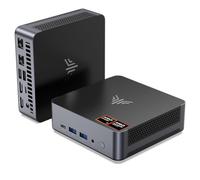 NiPoGi AM21 Mini PC АMD Ryzen 7 8745HS (8C/16T/Zen4, fino a 4,9GHz), 16GB DDR5 512GB SSD, Mini Computer con W-11 Pro | АMD Radeon 780M | 4 Schermi 4K | WiFi 6 | Doppia LAN per Ufficio, Design e Gaming