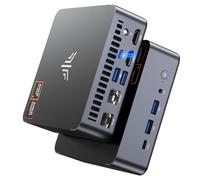 NiPoGi AM21 Mini PC Ryzen 7 8745HS(8C/16T, Max 4,9 GHz),32GB DDR5 5600MHz(2 * 16 GB)+ 1TB NVMe SSD(Max 4 TB),4K@120Hz(HDMI 2.1/DP 1.4/USB4) WiFi 6,BT 5.2,Display a Quattro Schermi,Double LAN