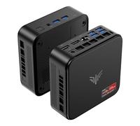 NiPoGi E3B Mini PC, AMD Ryzen 7 7730U 16GB DDR4 512GB SSD Mini computer, supporto triplo monitor 4K a 60Hz (HDMI 2.0/Type-C/DP 1.4), WiFi 6, BT 5.2 per gaming leggero, ufficio professionale e impresa