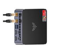 NiPoGi Mini PC Fanless, Celeron N5100 8GB RAM 256GB SSD, 700g Mini PC desktop 11 Office Multimedia Computer UHD 4K@60Hz/2-Display/Presa rimovibile/WiFi5/HDMI2.0