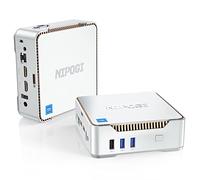 NiPoGi Mini PC, Ιntel Alder Lake-Ν95 (Βeat N5095, fino a 3.4GHz), 8GB RAM+256GB M.2 SSD Mini Computer Desktop, supporto 2.5" SATA SSD, WiFi 5,Bluetooth4.2, Triple Display