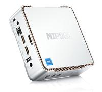 NiPoGi Mini PC, processore Intel Celeron N5105, 12GB RAM 256GB SSD Mini computer desktop, Micro PC quad core 4K, supporto SSD da 2,5 pollici, WiFi 2,4 G/5,0 G, Gigabit Ethernet, HTPC