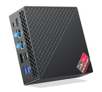 NiPoGi Mini PC Ryzen 7 5700U(8C/16T, bis zu 4,3 GHz), 16GB DDR4 512GB M.2 SSD Mini Desktop Computer WiFi 6, Dual LAN, 4K Triple Display Mini-PC mit VESA für Schule/Büro/Heimkino, DP/HDMI/Type-C.