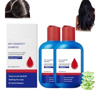 Nipori Shampoo,Oil Control Refreshing Anti-Dandruff Cleansing Shampoo,Anti-Dandruff Shampoo, Hair Care Shampoo, Anti Hair Loss for Men and Women (2 pezzi)