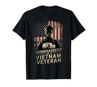 Nipote di Un veterano del Vietnam Bandiera degli Stati Uniti 4 luglio Maglietta