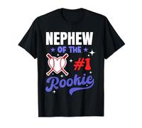 Nipote Of Rookie 1st Baseball Festa di Compleanno Tema Corrispondenza Maglietta