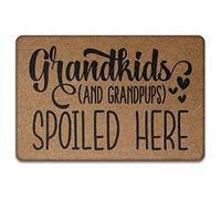 Nipoti E Nonni Viziati Qui Tappeto Ingresso Casa Antiscivolo Zerbino Di Benvenuto Resistente Tappeti D'Ingresso Per Soggiorno Camera Letto Interno 40X60Cm