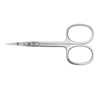 nippes Solingen Forbici per pelle con punta ricurva per mancini | nichelato | 9 cm | con chiusura e punta temprata | pedicure e manicure | Per rimuovere le cuticole superflue