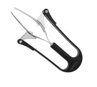 Nippes Solingen Pinzetta automatica 73 per rimuovere peli sottili, in acciaio nichelato nero, 10 cm