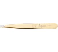 nippes Solingen Pinzette con punta dritta, antiruggine, 9,5 cm, placcate in oro, pinzette per sopracciglia, pinzette dritte, per una depilazione precisa | Made in Germany