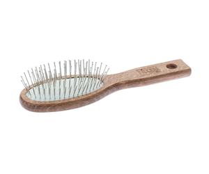 nippes Solingen Spazzola pneumatica, ovale piccola, faggio marrone, pe
