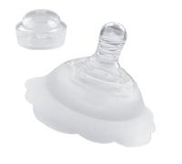 Nipple Shield, Breastfeeding Cover, Nursing Protector, Soft Silicone Comfort, Reusable Soothing Relief for Mom Baby Feeding Home Nursery Travel Postpartum Use, Transparent and Nano Color