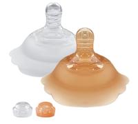 Nipple Shield for Breastfeeding, Reusable Silicone Nursing Covers, Soft Protective Nipples, Bpa Free Baby Safe Material, Clear 2 Pack, Soothing Relief at Home, Nursery,
