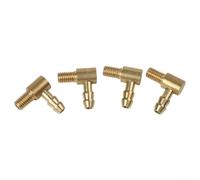 Nippli di raffreddamento ad acqua ad angolo retto M5 in ottone, confezione da quattro adatti per l'uso in barche RC con tubi in silicone (diametro interno 3 4 mm)