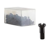 Dt Swiss Standard Anodized Bike Nipples 100 Units Argento 1.8 x 12 mm Black