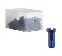 Dt Swiss Standard Anodized Bike Nipples 100 Units Argento 2.0 x 12 mm