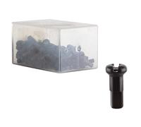 Dt Swiss Anodized Standard Bike Nipples 100 Units Nero 2.0 x 12 mm