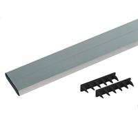 Nippli - Righello da muratore, 1 m, colore: alluminio