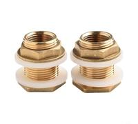Nipplo di riduzione esagonale in ottone per serbatoio Feedthrough Design robusto per connessioni affidabili per serbatoi d'acqua (DN25)