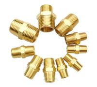 Nipplo esagonale, connettore con filettatura masch Stainless Steel Hex Nipple Male Thread Connector BSP NPT Water Oil Air Multiple Sizes(3l8 NPT To 1l2 NPT)